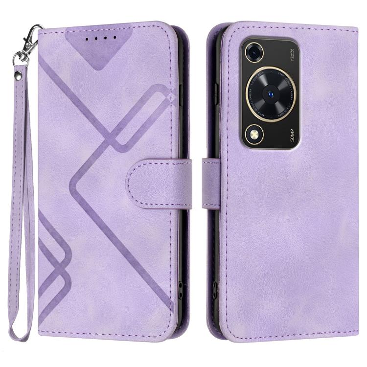 Line Pattern Skin Feel Leather Phone Case, For Huawei Enjoy 80 Plus, For Huawei Pura 80 5G, For Huawei Mate 70 Pro / Mate 70 Pro+, For Huawei Mate 70, For Huawei nova 12i, For Huawei nova 12s, For Huawei nova Y72, For Huawei nova 12 Pro / nova 12 Ultra