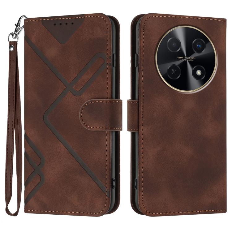 Line Pattern Skin Feel Leather Phone Case, For Huawei Enjoy 80 Plus, For Huawei Pura 80 5G, For Huawei Mate 70 Pro / Mate 70 Pro+, For Huawei Mate 70, For Huawei nova 12i, For Huawei nova 12s, For Huawei nova Y72, For Huawei nova 12 Pro / nova 12 Ultra