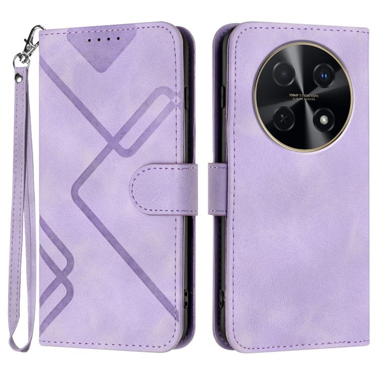 Line Pattern Skin Feel Leather Phone Case, For Huawei Enjoy 80 Plus, For Huawei Pura 80 5G, For Huawei Mate 70 Pro / Mate 70 Pro+, For Huawei Mate 70, For Huawei nova 12i, For Huawei nova 12s, For Huawei nova Y72, For Huawei nova 12 Pro / nova 12 Ultra
