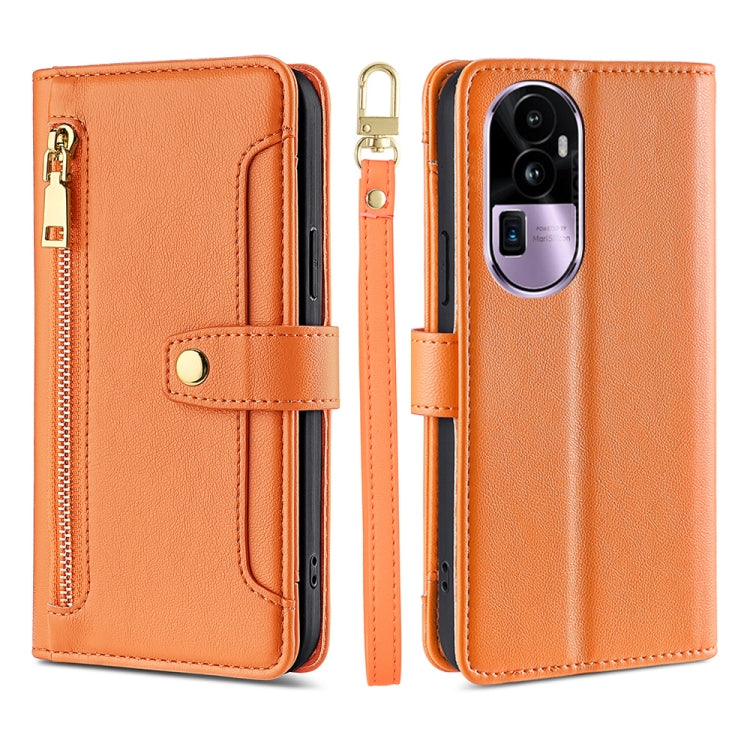 Sheep Texture Cross-body Zipper Wallet Leather Phone Case, For OPPO Find X7 Ultra 5G, For OPPO A38 4G / A18 4G, For OPPO A2 Pro 5G, For OPPO A58 4G, For OPPO Reno10 5G / Reno10 Pro 5G Global, For OPPO Reno10 5G Global, For OPPO A78 4G                  ...