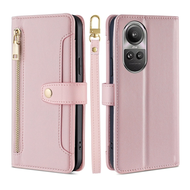 Sheep Texture Cross-body Zipper Wallet Leather Phone Case, For OPPO Find X7 Ultra 5G, For OPPO A38 4G / A18 4G, For OPPO A2 Pro 5G, For OPPO A58 4G, For OPPO Reno10 5G / Reno10 Pro 5G Global, For OPPO Reno10 5G Global, For OPPO A78 4G                  ...