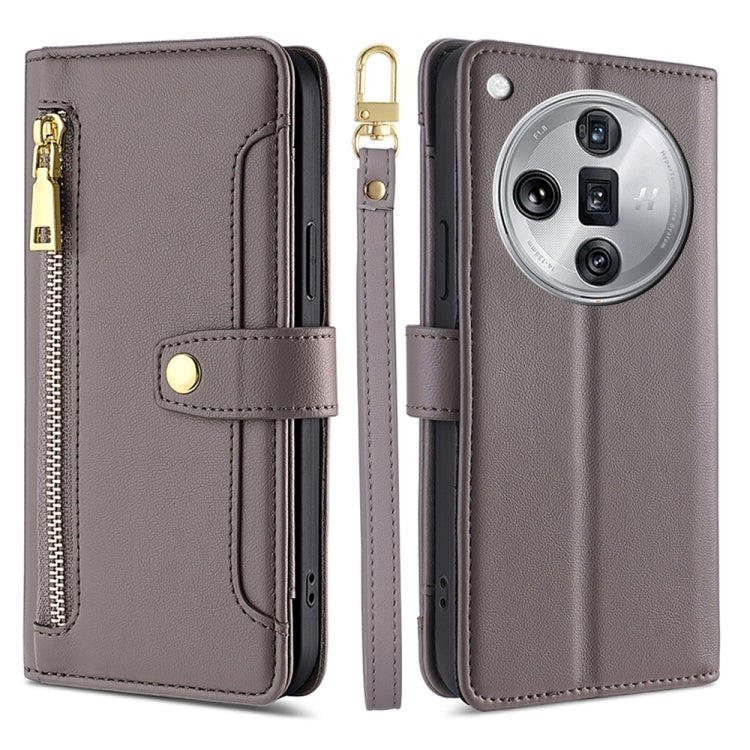 Sheep Texture Cross-body Zipper Wallet Leather Phone Case, For OPPO Find X7 Ultra 5G, For OPPO A38 4G / A18 4G, For OPPO A2 Pro 5G, For OPPO A58 4G, For OPPO Reno10 5G / Reno10 Pro 5G Global, For OPPO Reno10 5G Global, For OPPO A78 4G                  ...