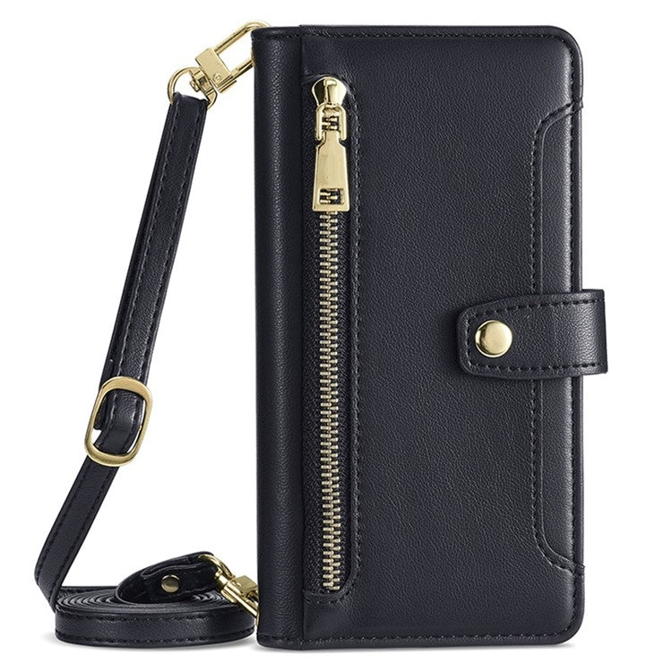Sheep Texture Cross-body Zipper Wallet Leather Phone Case, For OPPO Reno11 F 5G, For OPPO Find X7 5G, For OPPO Find X7 Ultra 5G, For OPPO A38 4G / A18 4G, For OPPO A2 Pro 5G, For OPPO A58 4G, For OPPO Reno10 5G / Reno10 Pro 5G Global                   ...