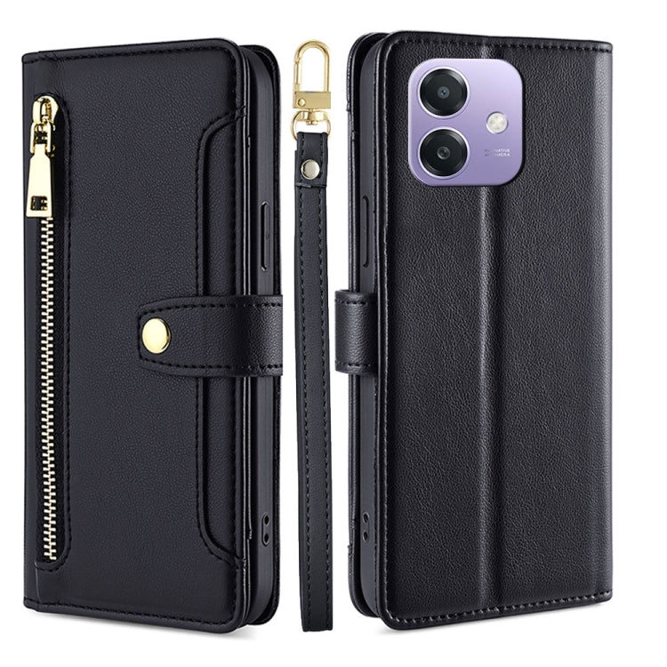 Sheep Texture Cross-body Zipper Wallet Leather Phone Case, For OPPO Reno13 F 5G / 4G, For OPPO A3 5G India, For OPPO Reno12 F 5G, For OPPO A3 Pro 5G India, For OPPO Reno12 5G Global, For OPPO A60 4G Global, For OPPO Reno11 F 5G, For OPPO Find X7 5G