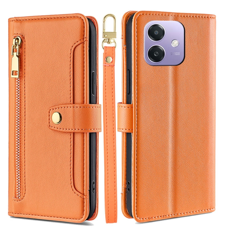 Sheep Texture Cross-body Zipper Wallet Leather Phone Case, For OPPO Reno13 F 5G / 4G, For OPPO A3 5G India, For OPPO Reno12 F 5G, For OPPO A3 Pro 5G India, For OPPO Reno12 5G Global, For OPPO A60 4G Global, For OPPO Reno11 F 5G, For OPPO Find X7 5G