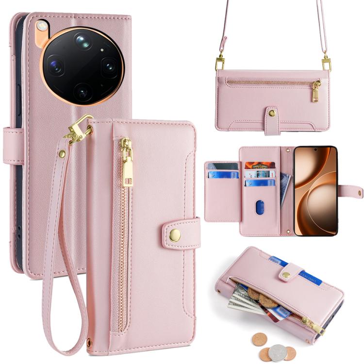 Sheep Texture Cross-body Zipper Wallet Leather Phone Case, For OPPO Find X9s Pro 5G, For OPPO Find X9 Ultra 5G, For OPPO A6s 4G, For OPPO Reno15 F 5G, For OPPO A6x 4G Global, For OPPO Reno15 5G Global, For OPPO Find X9 5G, For OPPO F31 5G