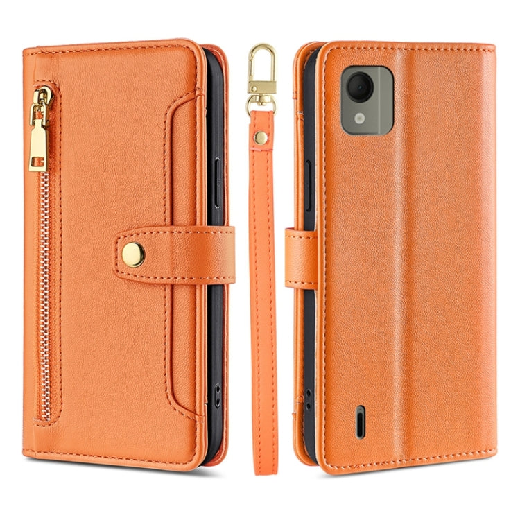 Lite Sheep Texture Cross-body Zipper Wallet Leather Phone Case, For Nokia G11 Plus, For Nokia G42 5G, For Nokia C02 TA-1522, For Nokia C300 4G US Edition, For Nokia C110 4G