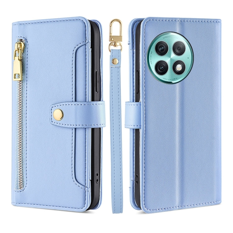 Sheep Texture Cross-body Zipper Wallet Leather Phone Case, For OnePlus Ace 3V 5G, For OnePlus Nord CE4, For OnePlus Ace 2 Pro, For OnePlus Nord CE3 5G, For OnePlus Nord CE 3 Lite 5G
