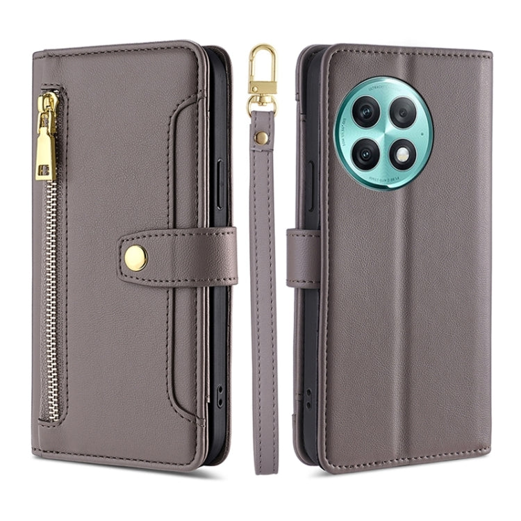 Sheep Texture Cross-body Zipper Wallet Leather Phone Case, For OnePlus Ace 3V 5G, For OnePlus Nord CE4, For OnePlus Ace 2 Pro, For OnePlus Nord CE3 5G, For OnePlus Nord CE 3 Lite 5G