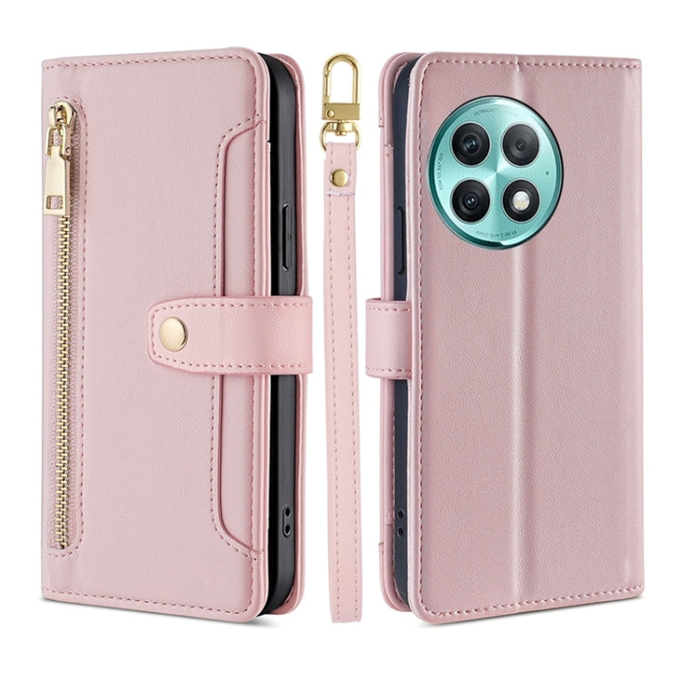 Sheep Texture Cross-body Zipper Wallet Leather Phone Case, For OnePlus Ace 3V 5G, For OnePlus Nord CE4, For OnePlus Ace 2 Pro, For OnePlus Nord CE3 5G, For OnePlus Nord CE 3 Lite 5G