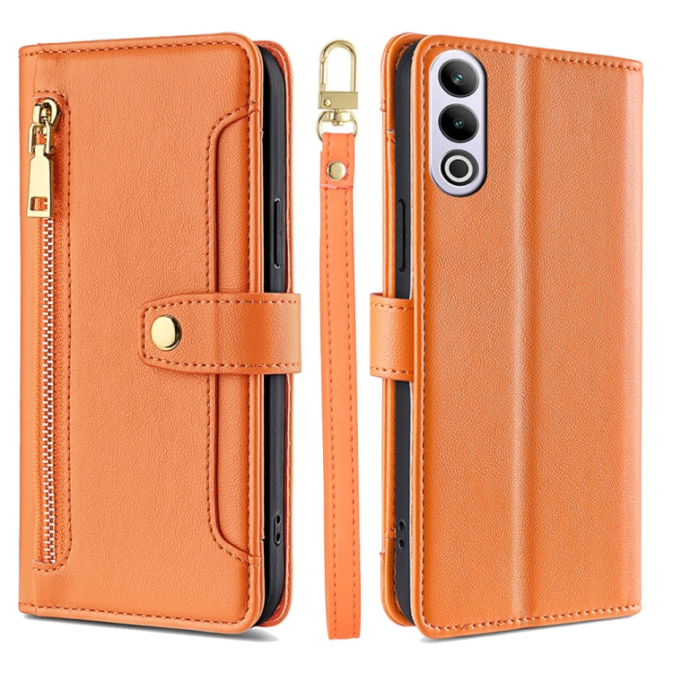 Sheep Texture Cross-body Zipper Wallet Leather Phone Case, For OnePlus Ace 3V 5G, For OnePlus Nord CE4, For OnePlus Ace 2 Pro, For OnePlus Nord CE3 5G, For OnePlus Nord CE 3 Lite 5G