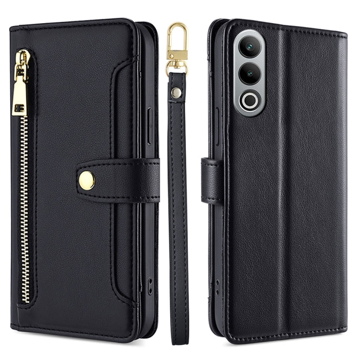 Sheep Texture Cross-body Zipper Wallet Leather Phone Case, For OnePlus Ace 3V 5G, For OnePlus Nord CE4, For OnePlus Ace 2 Pro, For OnePlus Nord CE3 5G, For OnePlus Nord CE 3 Lite 5G