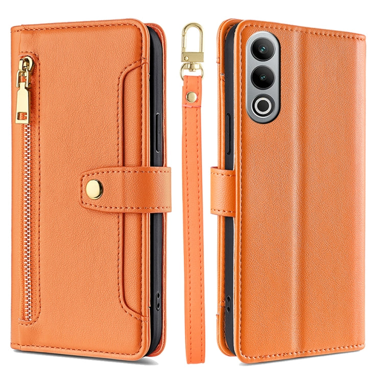 Sheep Texture Cross-body Zipper Wallet Leather Phone Case, For OnePlus Nord CE 4 Lite 5G, For OnePlus Ace 3V 5G, For OnePlus Nord CE4, For OnePlus Ace 2 Pro, For OnePlus Nord CE3 5G, For OnePlus Nord CE 3 Lite 5G