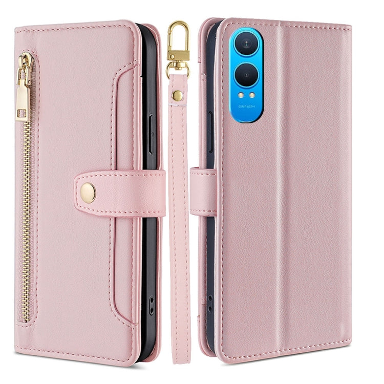 Sheep Texture Cross-body Zipper Wallet Leather Phone Case, For OnePlus Nord CE 4 Lite 5G, For OnePlus Ace 3V 5G, For OnePlus Nord CE4, For OnePlus Ace 2 Pro, For OnePlus Nord CE3 5G, For OnePlus Nord CE 3 Lite 5G