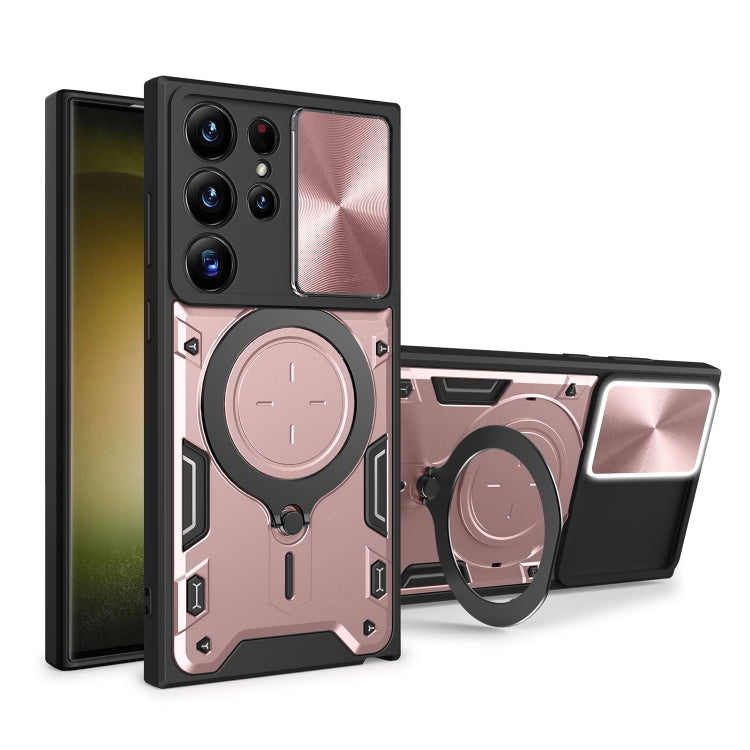 CD Texture Sliding Camshield Magnetic Holder Phone Case, For Samsung Galaxy S24 FE 5G, For Samsung Galaxy S24+ 5G, For Samsung Galaxy S24 5G, For Samsung Galaxy A24 4G, For Samsung Galaxy A23 5G, For Samsung Galaxy A34 5G, For Samsung Galaxy A54 5G    ...