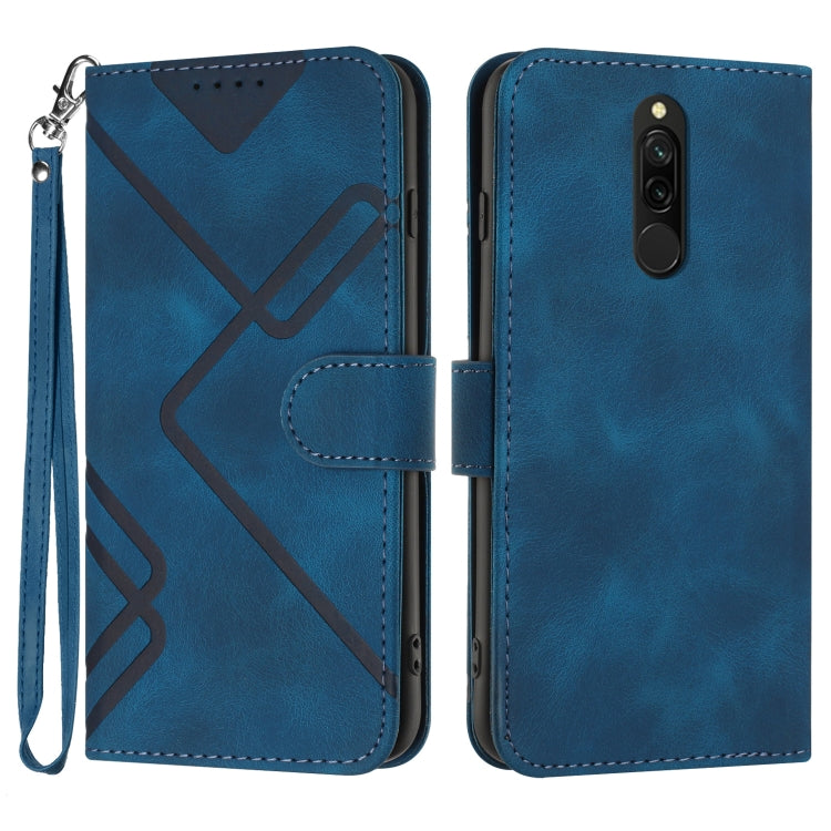 Line Pattern Skin Feel Leather Phone Case, For Xiaomi Mi 10T 5G/10T Pro 5G, For Xiaomi Redmi Note 9 Global/10X 4G, For Xiaomi Redmi Note 9 Pro, For Xiaomi Redmi Note 8T, For Xiaomi Redmi 8, For Xiaomi Redmi Note 8, For Xiaomi Redmi Note 8 Pro          ...