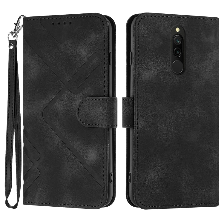 Line Pattern Skin Feel Leather Phone Case, For Xiaomi Mi 10T 5G/10T Pro 5G, For Xiaomi Redmi Note 9 Global/10X 4G, For Xiaomi Redmi Note 9 Pro, For Xiaomi Redmi Note 8T, For Xiaomi Redmi 8, For Xiaomi Redmi Note 8, For Xiaomi Redmi Note 8 Pro          ...