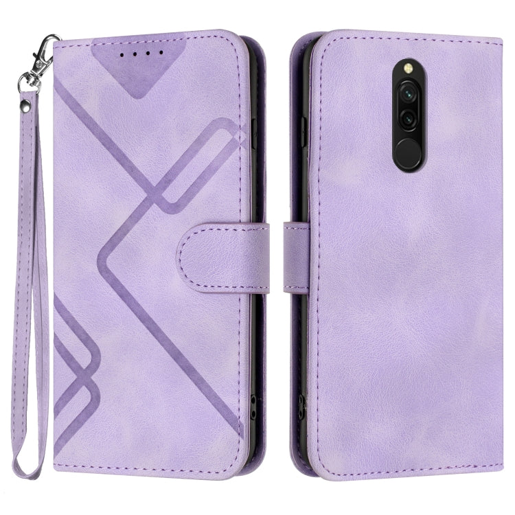Line Pattern Skin Feel Leather Phone Case, For Xiaomi Mi 10T 5G/10T Pro 5G, For Xiaomi Redmi Note 9 Global/10X 4G, For Xiaomi Redmi Note 9 Pro, For Xiaomi Redmi Note 8T, For Xiaomi Redmi 8, For Xiaomi Redmi Note 8, For Xiaomi Redmi Note 8 Pro          ...