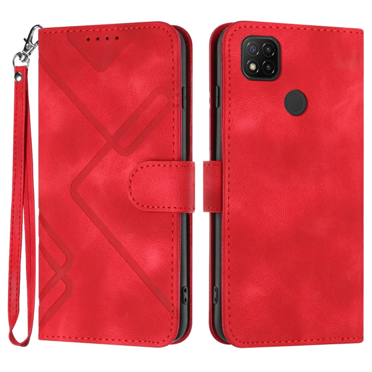 Line Pattern Skin Feel Leather Phone Case, For Xiaomi Redmi Note 10S 4G Global, For Xiaomi Redmi 9C/9C NFC/Poco C3, For Xiaomi Mi 10T 5G/10T Pro 5G, For Xiaomi Redmi Note 9 Global/10X 4G, For Xiaomi Redmi Note 9 Pro, For Xiaomi Redmi Note 8T           ...