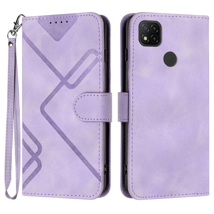Line Pattern Skin Feel Leather Phone Case, For Xiaomi Redmi Note 10S 4G Global, For Xiaomi Redmi 9C/9C NFC/Poco C3, For Xiaomi Mi 10T 5G/10T Pro 5G, For Xiaomi Redmi Note 9 Global/10X 4G, For Xiaomi Redmi Note 9 Pro, For Xiaomi Redmi Note 8T           ...