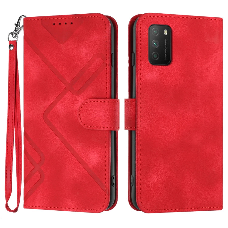 Line Pattern Skin Feel Leather Phone Case, For Xiaomi Redmi Note 10S 4G Global, For Xiaomi Redmi Note 10 Pro Max, For Xiaomi Redmi Note 10 Pro 4G Global, For Xiaomi Redmi Note 10 4G Global, For Xiaomi Poco M3/Redmi 9T, For Xiaomi Mi 11                 ...