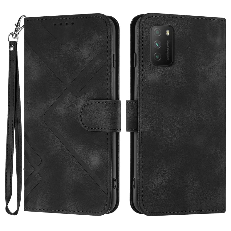 Line Pattern Skin Feel Leather Phone Case, For Xiaomi Redmi Note 10S 4G Global, For Xiaomi Redmi Note 10 Pro Max, For Xiaomi Redmi Note 10 Pro 4G Global, For Xiaomi Redmi Note 10 4G Global, For Xiaomi Poco M3/Redmi 9T, For Xiaomi Mi 11                 ...
