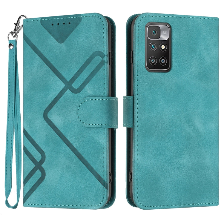 Line Pattern Skin Feel Leather Phone Case, For Xiaomi Redmi 10/10 2022/10 Prime, For Xiaomi Poco F3/11i/Redmi K40, For Xiaomi Redmi Note 11 4G Global, For Xiaomi 11T/11T Pro, For Xiaomi Redmi 9A/9AT/9i, For Xiaomi Redmi 9/9 Prime/Poco M2               ...