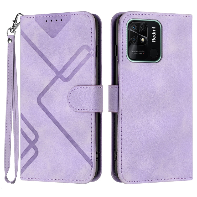 Line Pattern Skin Feel Leather Phone Case, For Xiaomi Poco M5, For Xiaomi Poco M5s 4G Global, For Xiaomi Redmi Note 11 Pro 4G/5G Global, For Xiaomi Redmi Note 11SE 4G India, For Xiaomi Redmi 10 Power, For Xiaomi Redmi 10A 4G                            ...