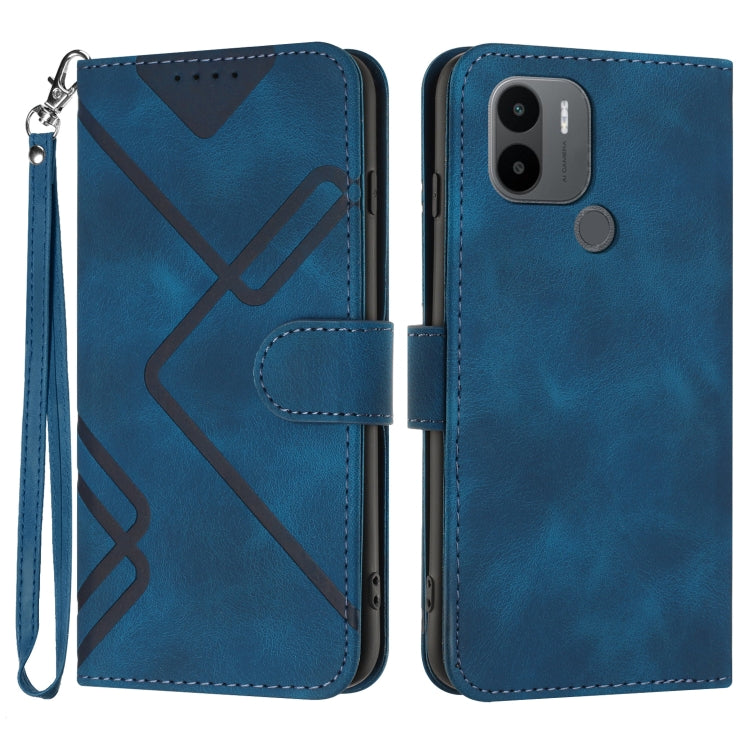 Line Pattern Skin Feel Leather Phone Case, For Xiaomi Redmi Note 12 4G Global, For Xiaomi Redmi Note 12 Pro+ 4G/5G Global, For Xiaomi Redmi Note 12 5G Global, For Xiaomi 13 Pro, For Xiaomi 13, For Xiaomi Redmi A1+, For Xiaomi Civi 2                    ...