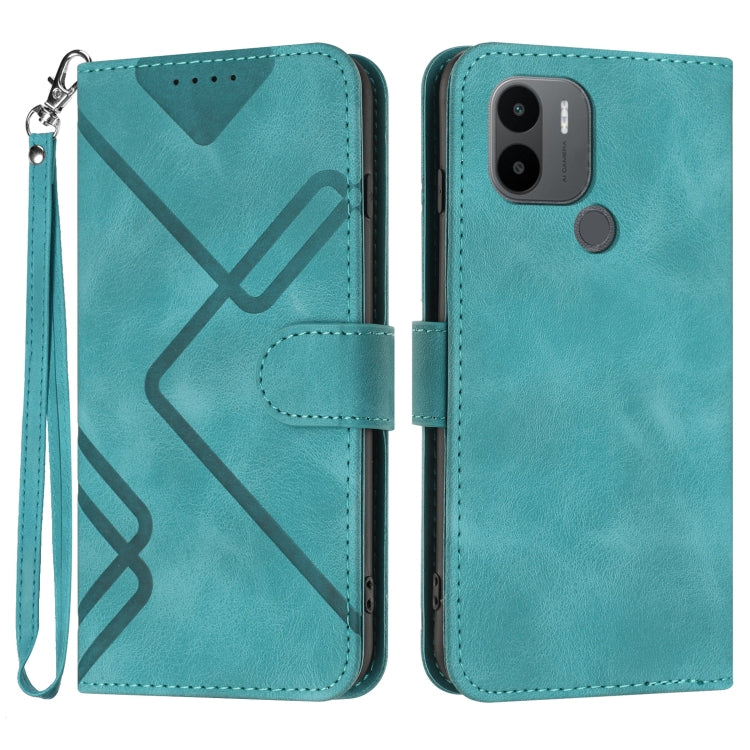 Line Pattern Skin Feel Leather Phone Case, For Xiaomi Redmi Note 12 4G Global, For Xiaomi Redmi Note 12 Pro+ 4G/5G Global, For Xiaomi Redmi Note 12 5G Global, For Xiaomi 13 Pro, For Xiaomi 13, For Xiaomi Redmi A1+, For Xiaomi Civi 2                    ...