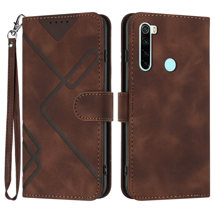 Line Pattern Skin Feel Leather Phone Case, For Xiaomi Mi 10T 5G/10T Pro 5G, For Xiaomi Redmi Note 9 Global/10X 4G, For Xiaomi Redmi Note 9 Pro, For Xiaomi Redmi Note 8T, For Xiaomi Redmi 8, For Xiaomi Redmi Note 8, For Xiaomi Redmi Note 8 Pro          ...