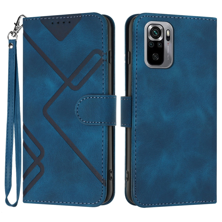 Line Pattern Skin Feel Leather Phone Case, For Xiaomi Redmi Note 10S 4G Global, For Xiaomi Redmi Note 10 Pro Max, For Xiaomi Redmi Note 10 Pro 4G Global, For Xiaomi Redmi Note 10 4G Global, For Xiaomi Poco M3/Redmi 9T, For Xiaomi Mi 11                 ...