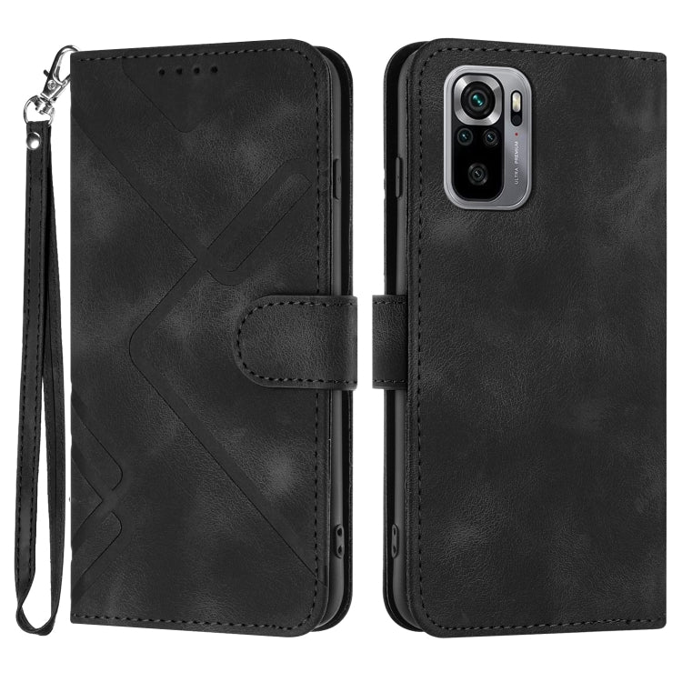 Line Pattern Skin Feel Leather Phone Case, For Xiaomi Redmi Note 10S 4G Global, For Xiaomi Redmi Note 10 Pro Max, For Xiaomi Redmi Note 10 Pro 4G Global, For Xiaomi Redmi Note 10 4G Global, For Xiaomi Poco M3/Redmi 9T, For Xiaomi Mi 11                 ...
