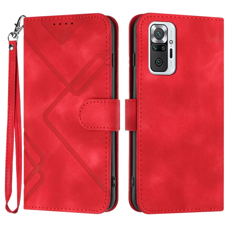 Line Pattern Skin Feel Leather Phone Case, For Xiaomi Redmi Note 10S 4G Global, For Xiaomi Redmi Note 10 Pro Max, For Xiaomi Redmi Note 10 Pro 4G Global, For Xiaomi Redmi Note 10 4G Global, For Xiaomi Poco M3/Redmi 9T, For Xiaomi Mi 11                 ...