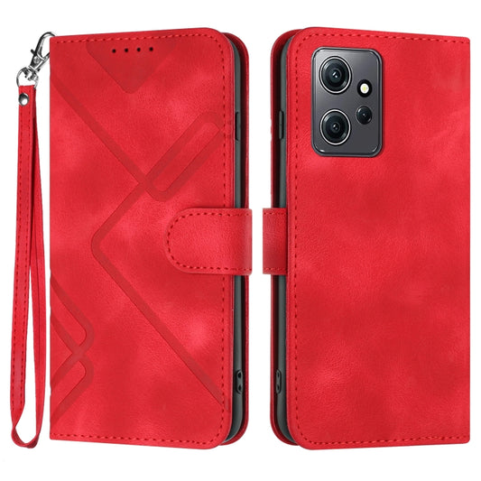 Line Pattern Skin Feel Leather Phone Case, For Xiaomi Redmi Note 12 4G Global, For Xiaomi Redmi Note 12 Pro+ 4G/5G Global, For Xiaomi Redmi Note 12 5G Global, For Xiaomi 13 Pro, For Xiaomi 13, For Xiaomi Redmi A1+, For Xiaomi Civi 2