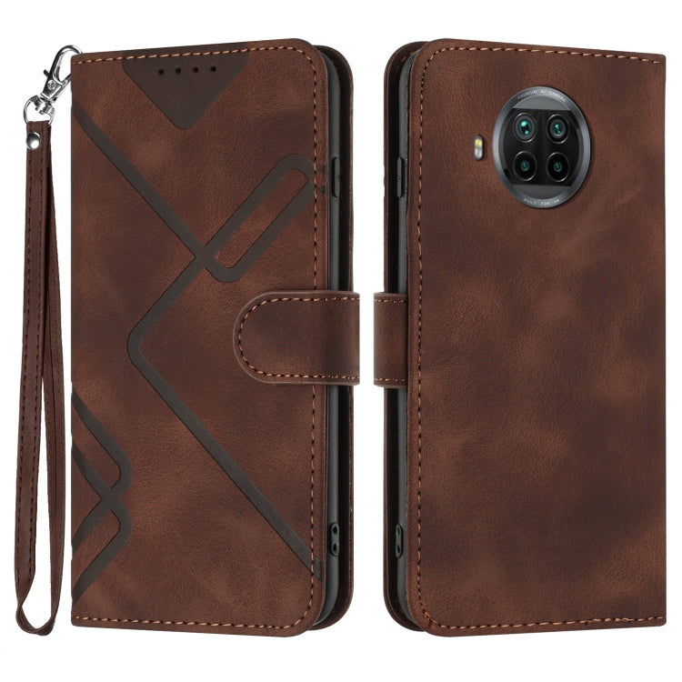 Line Pattern Skin Feel Leather Phone Case, For Xiaomi Redmi Note 10S 4G Global, For Xiaomi Redmi Note 10 Pro Max, For Xiaomi Redmi Note 10 Pro 4G Global, For Xiaomi Redmi Note 10 4G Global, For Xiaomi Poco M3/Redmi 9T, For Xiaomi Mi 11                 ...