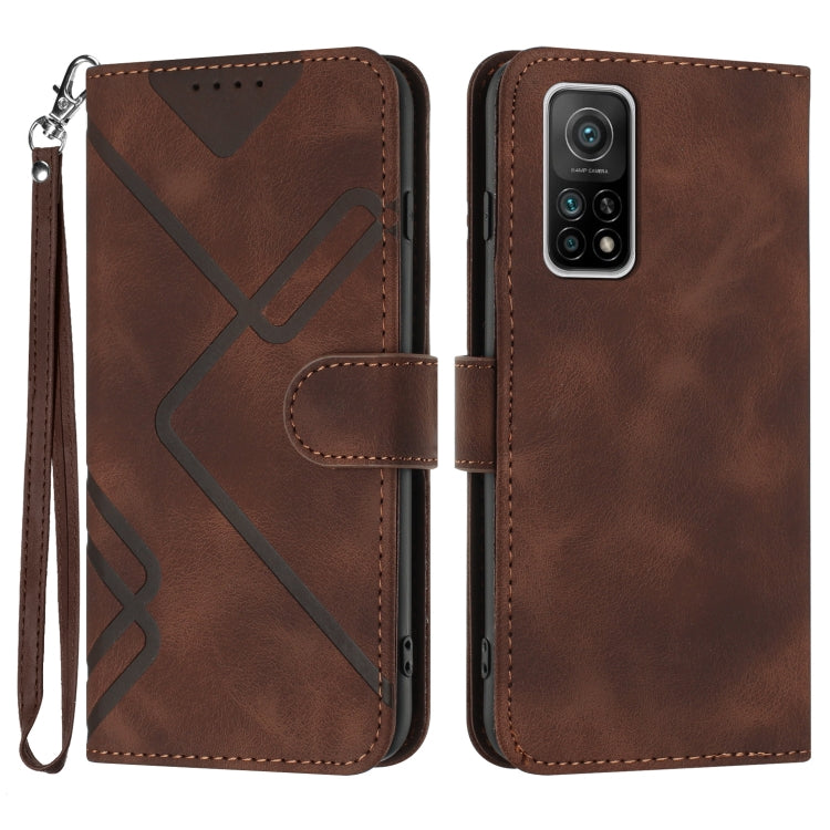 Line Pattern Skin Feel Leather Phone Case, For Xiaomi Mi 10T 5G/10T Pro 5G, For Xiaomi Redmi Note 9 Global/10X 4G, For Xiaomi Redmi Note 9 Pro, For Xiaomi Redmi Note 8T, For Xiaomi Redmi 8, For Xiaomi Redmi Note 8, For Xiaomi Redmi Note 8 Pro          ...