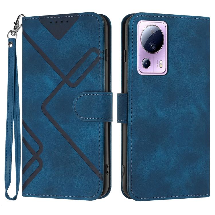 Line Pattern Skin Feel Leather Phone Case, For Xiaomi Redmi Note 12 4G Global, For Xiaomi Redmi Note 12 Pro+ 4G/5G Global, For Xiaomi Redmi Note 12 5G Global, For Xiaomi 13 Pro, For Xiaomi 13, For Xiaomi Redmi A1+, For Xiaomi Civi 2                    ...