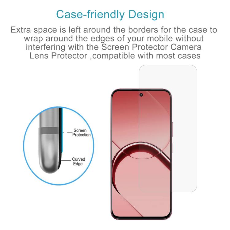 50pcs 0.26mm 9H 2.5D Tempered Glass Film, For Realme 16T 5G, For Realme GT 7 Global, For Realme 13 4G / 13+ / C63 5G / 14x / 14, For Realme P3 Ultra 5G, For Realme Neo7, For Realme P1 Speed, For Realme C61 / C61 India / Note 60, For Realme 12+ / 12 4G ...