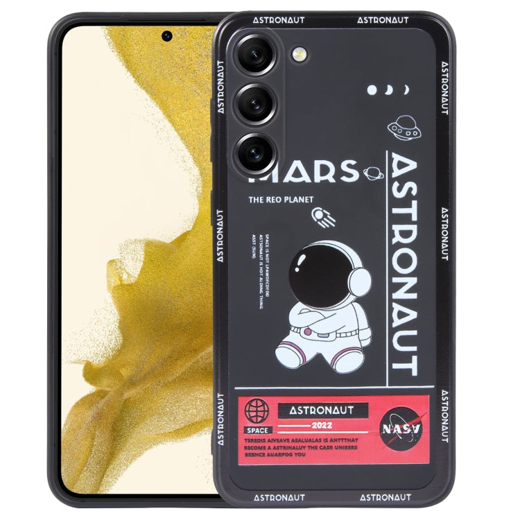 Astronaut Pattern Silicone Straight Edge Phone Case, For Samsung Galaxy A02s 164.2mm, For Samsung Galaxy A02, For Samsung Galaxy A21s