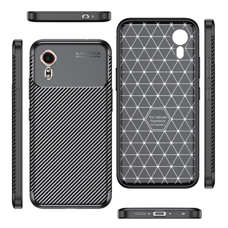 Carbon Fiber Texture Shockproof TPU Phone Case, For Samsung Galaxy Xcover7, For Samsung Galaxy A55, For Samsung Galaxy A35, For Samsung Galaxy S24 Ultra 5G, For Samsung Galaxy S24+ 5G, For Samsung Galaxy S24 5G, For Samsung Galaxy A05s                 ...