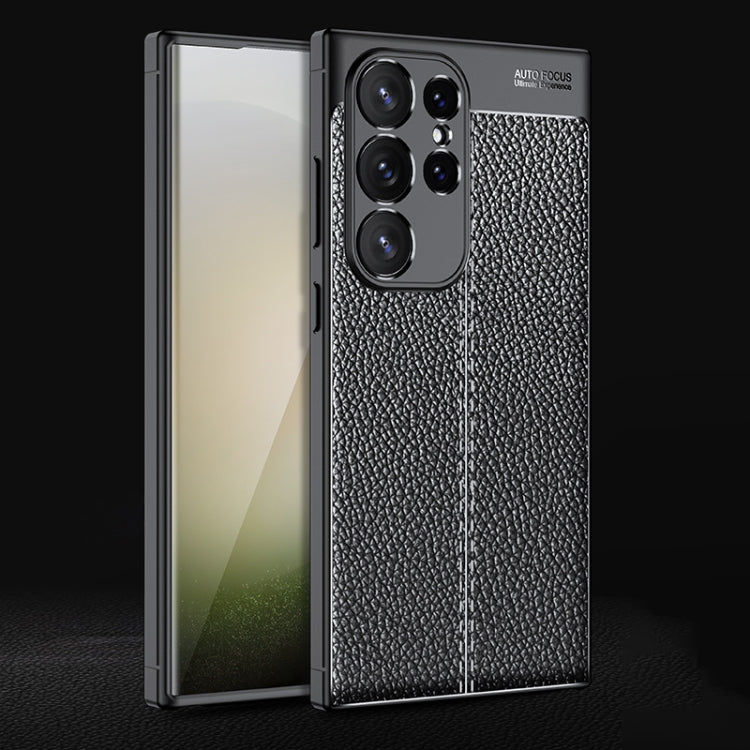 Litchi Texture Shockproof TPU Phone Case, For Samsung Galaxy A55, For Samsung Galaxy S24 Ultra 5G, For Samsung Galaxy M34 5G, For Samsung Galaxy A05, For Samsung Galaxy A35, For Samsung Galaxy A25 5G, For Samsung Galaxy S24+ 5G, For Samsung Galaxy A05s...