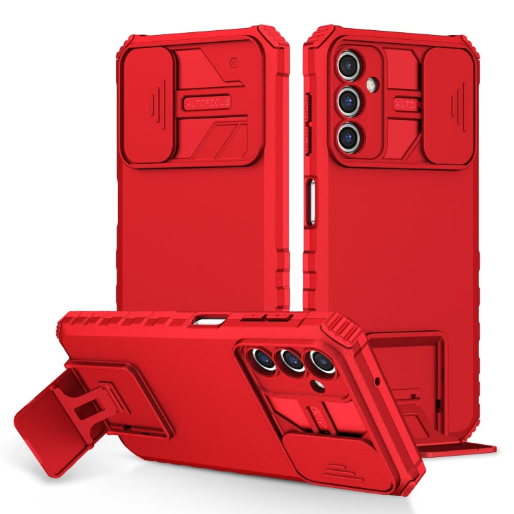 Stereoscopic Holder Sliding Camshield Phone Case, For Samsung Galaxy A34 5G, For Samsung Galaxy A54 5G, For Samsung Galaxy A14 5G, For Samsung Galaxy S20 FE, For Samsung Galaxy A23 4G, For Samsung Galaxy S22+ 5G