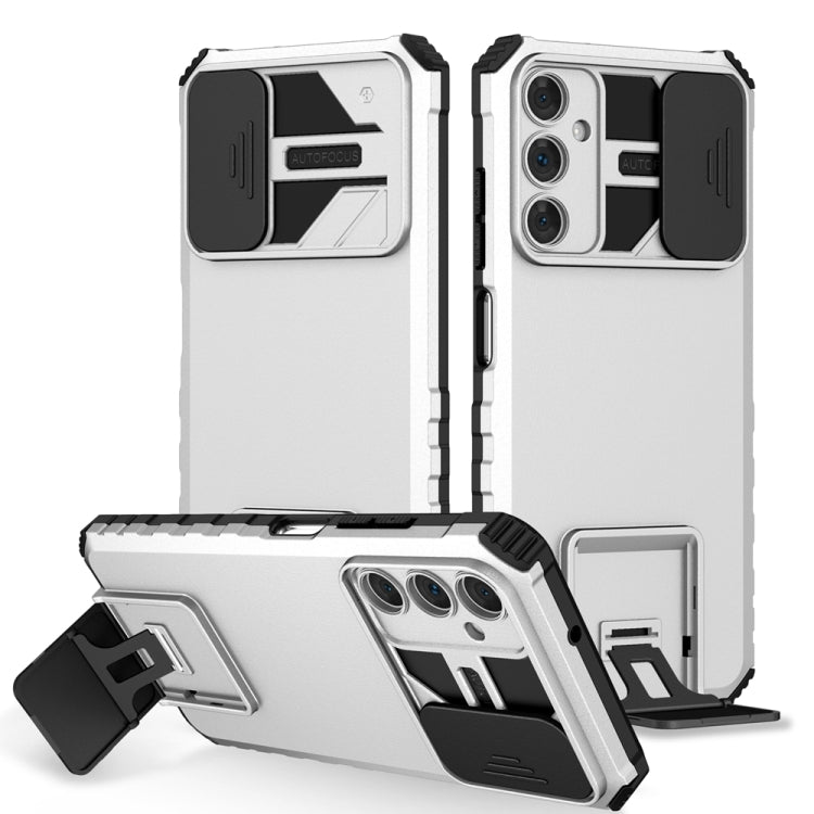 Stereoscopic Holder Sliding Camshield Phone Case, For Samsung Galaxy S22 5G, For Samsung Galaxy A52 5G, For Samsung Galaxy A05, For Samsung Galaxy A05s, For Samsung Galaxy A15 5G, For Samsung Galaxy S24 5G