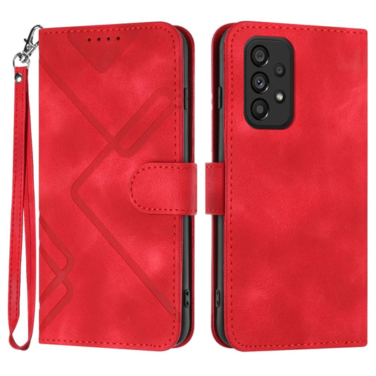 Line Pattern Skin Feel Leather Phone Case, For Samsung Galaxy A32 4G, For Samsung Galaxy A02 EU Version, For Samsung Galaxy A72 4G/5G, For Samsung Galaxy A52 4G/5G, For Samsung Galaxy S21 5G, For Samsung Galaxy S21+ 5G, For Samsung Galaxy S21 Ultra 5G