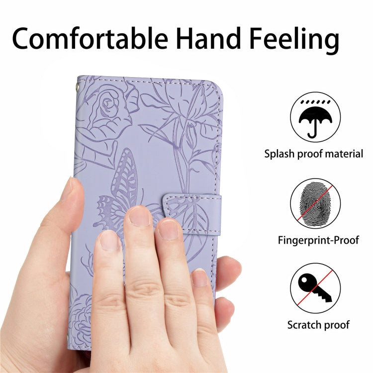 HT03 Skin Feel Butterfly Embossed Flip Leather Phone Case, For vivo Y02A 4G / Y02 4G / Y11 2023, For vivo Y56 5G Global, For vivo V27E 4G Global, For vivo Y02S Global / Y16 4G Global, For vivo Y77 5G Global / Y22S 4G Global, For vivo Y77E 5G           ...