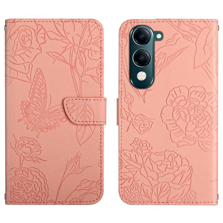 HT03 Skin Feel Butterfly Embossed Flip Leather Phone Case, For vivo V70 FE 5G, For vivo V70 5G Global / V70 Elite 5G, For vivo V60 Lite 5G, For vivo V60 5G, For vivo Y39 5G Global, For vivo V50 Lite 5G, For vivo Y04 4G / Y29s 5G, For vivo Y29 4G Global...
