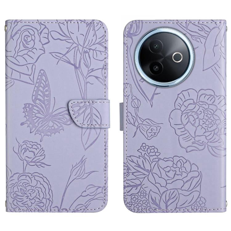 HT03 Skin Feel Butterfly Embossed Flip Leather Phone Case, For vivo V70 FE 5G, For vivo V70 5G Global / V70 Elite 5G, For vivo V60 Lite 5G, For vivo V60 5G, For vivo Y39 5G Global, For vivo V50 Lite 5G, For vivo Y04 4G / Y29s 5G, For vivo Y29 4G Global...