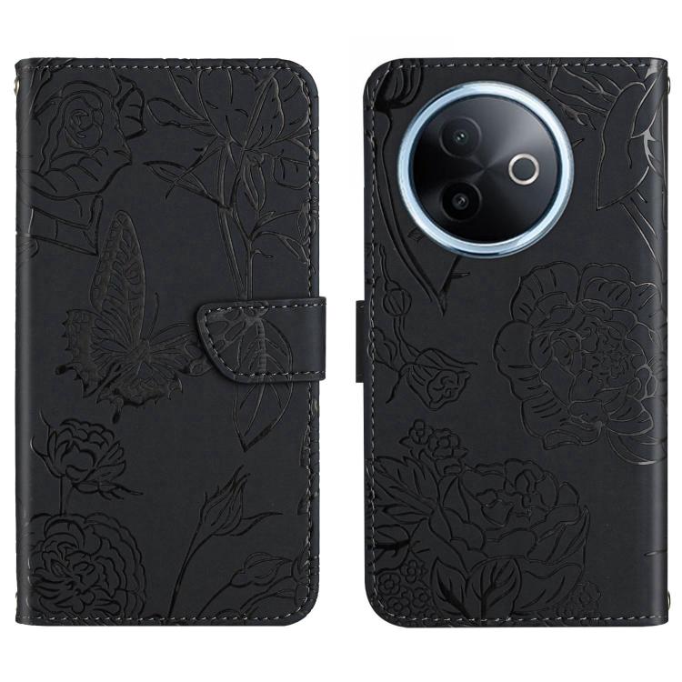 HT03 Skin Feel Butterfly Embossed Flip Leather Phone Case, For vivo V70 FE 5G, For vivo V70 5G Global / V70 Elite 5G, For vivo V60 Lite 5G, For vivo V60 5G, For vivo Y39 5G Global, For vivo V50 Lite 5G, For vivo Y04 4G / Y29s 5G, For vivo Y29 4G Global...