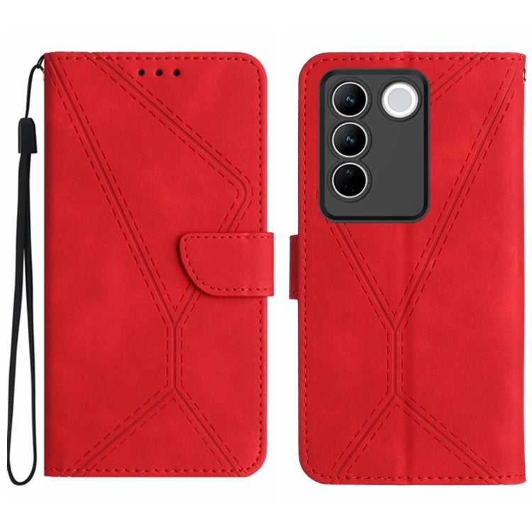 Stitching Embossed Leather Phone Case, For vivo V27E 4G Global, For vivo Y02A 4G / Y02 4G / Y11 2023, For vivo Y55S 5G 2023 / Y55 5G / T1 5G, For vivo Y75 5G Global, For vivo Y56 5G Global, For vivo Y02S Global / Y16 4G Global, For vivo Y77E 5G        ...